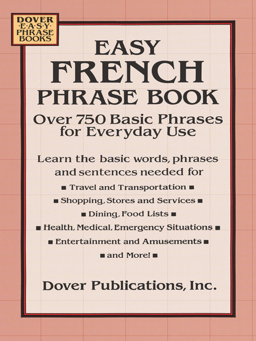 Title details for Easy French Phrase Book by Dover - Wait list